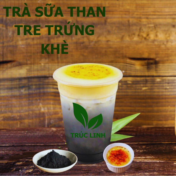 CÔNG THỨC TRÀ SỮA THAN TRE TRỨNG KHÈ