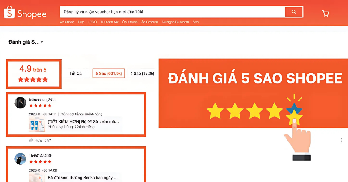 Cách viết đánh giá Shopee hay – đúng chuẩn – không bị ẩn
