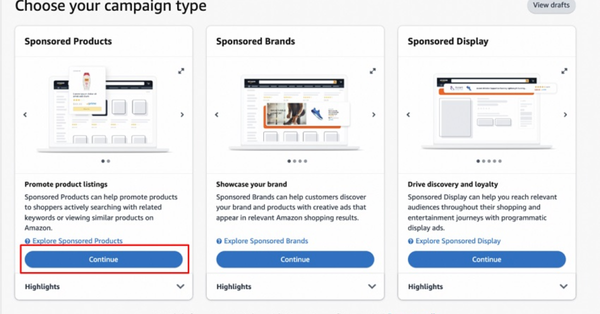 Các loại hình quảng cáo PPC Amazon phổ biến
