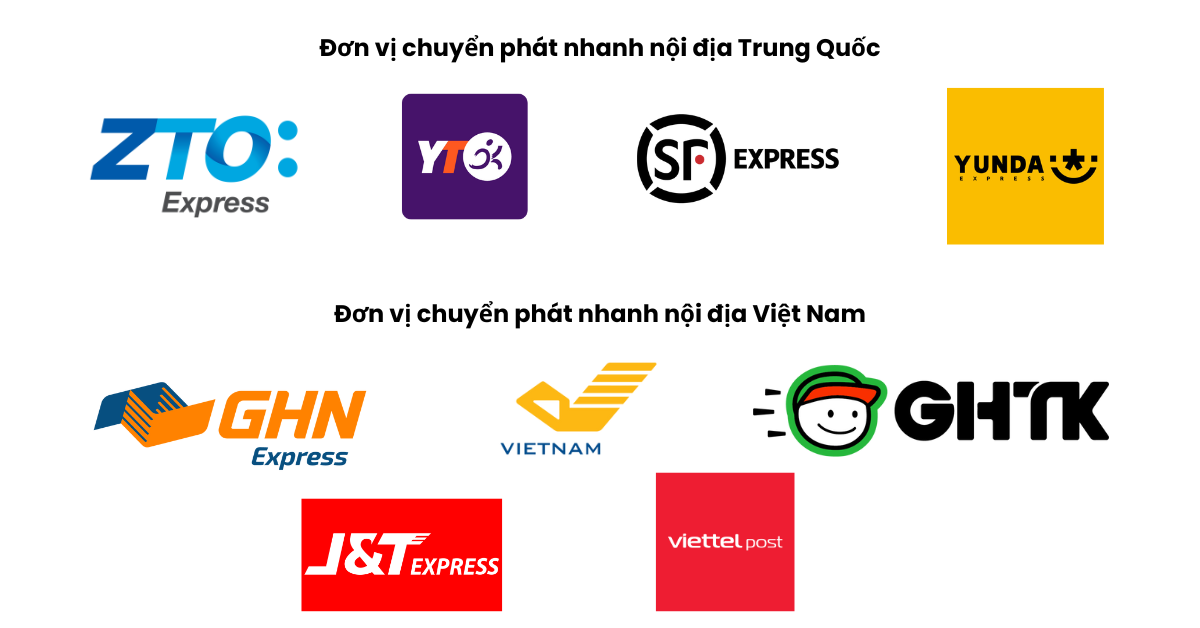 Shopee phối hợp nhiều đơn vị logistics khác nhau - Các đơn vị vận chuyển nổi bật trong quá trình giao hàng từ kho Shopee Nghĩa Ô về Việt Nam