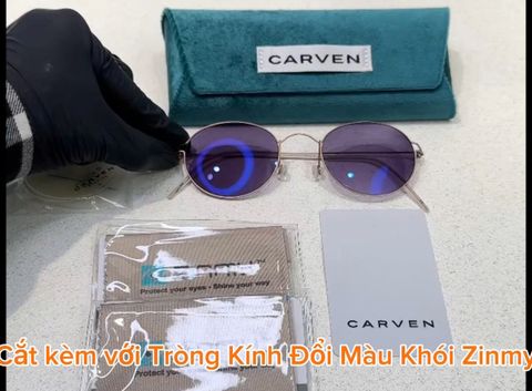 Review Gọng Kính Carven Booster 50 C144 & Đa Tròng Đổi Màu Zinmy