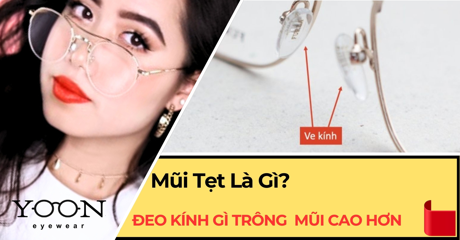 Mũi Tẹt Nên Đeo Kính Gì Để Mũi Trông Cao Hơn?