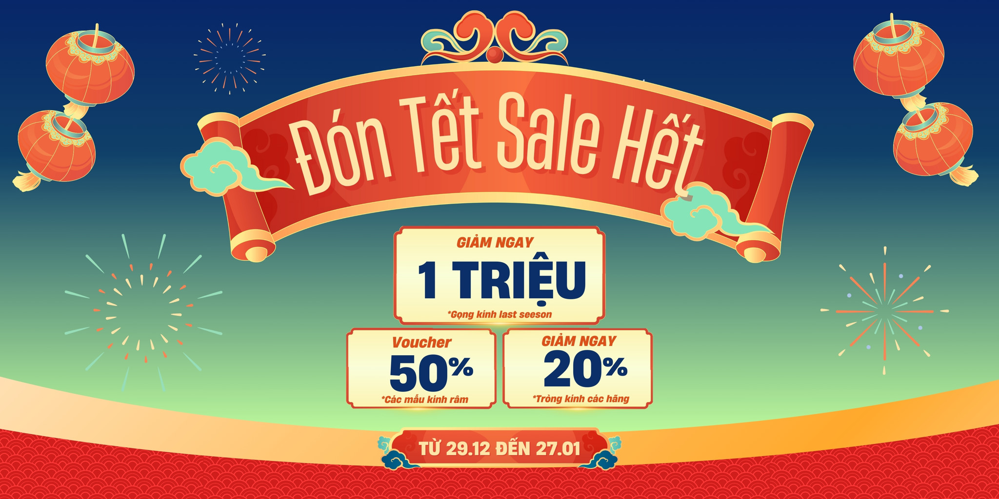 Đón Xuân Ất Tỵ, Xuân Rạng Ngời, Ngàn Deal Hời - Mắt Kính Yoon Gửi Bạn Vô Vàn Ưu Đãi Khủng