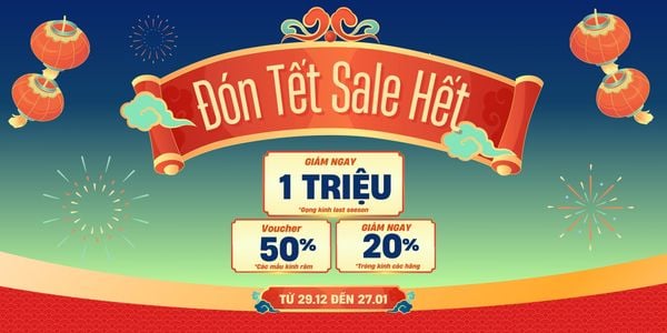 Đón Xuân Ất Tỵ, Xuân Rạng Ngời, Ngàn Deal Hời - Mắt Kính Yoon Gửi Bạn Vô Vàn Ưu Đãi Khủng