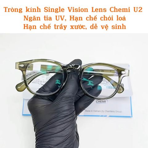 Review Tròng Kính Đơn Tròng Đánh Chemi U2 1.56
