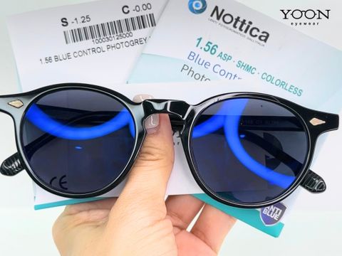 Review Gọng Kính Carven ALBN C150 & Tròng Đổi Màu Nottica Khói