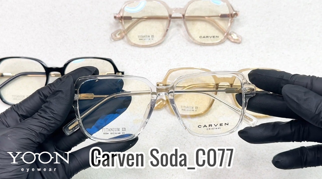 Review Chân Thật Gọng Kính Carven Soda C077