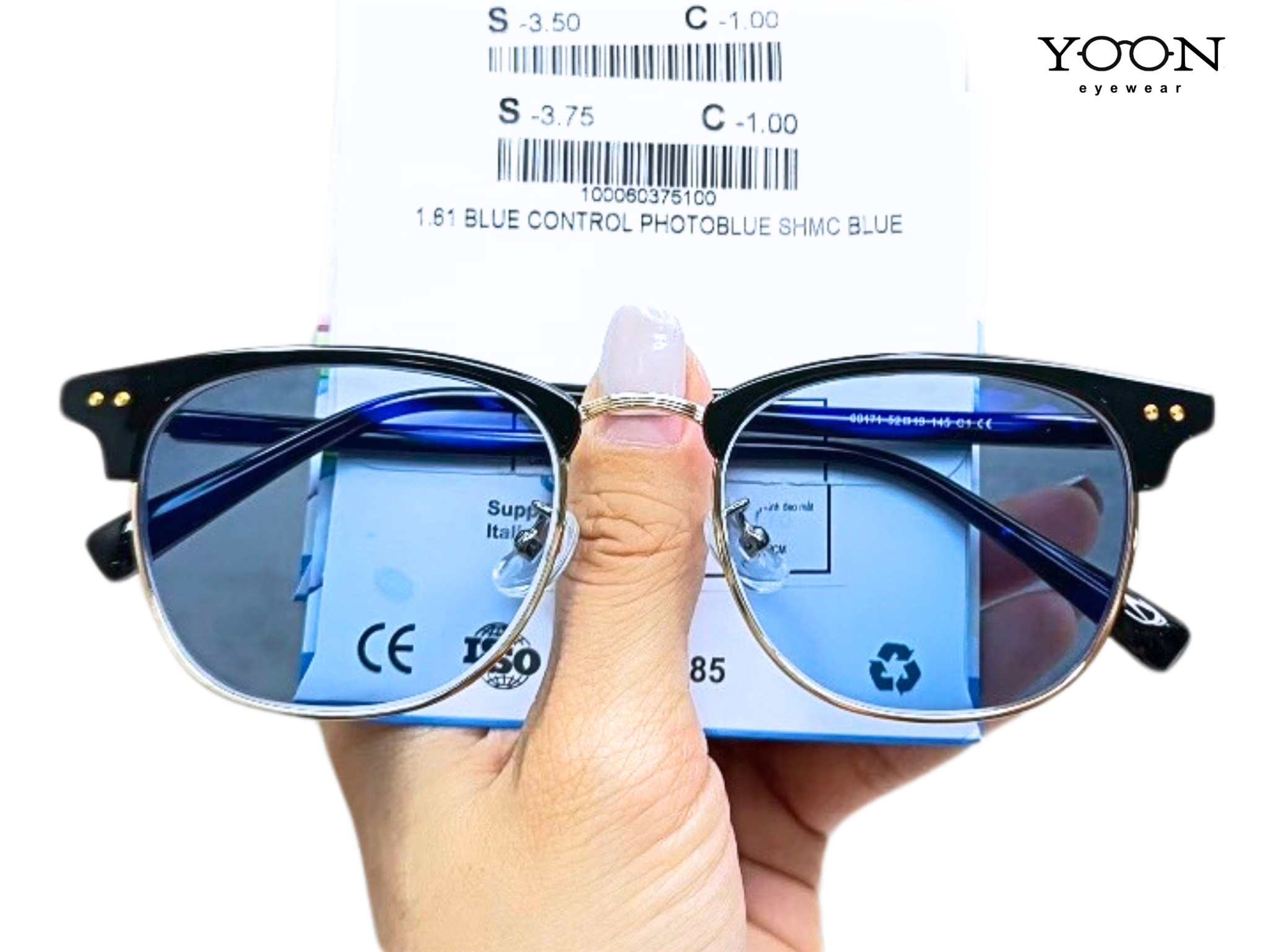 Review Tròng Đổi Màu Nottica 1.61 Trendy Xanh Dương