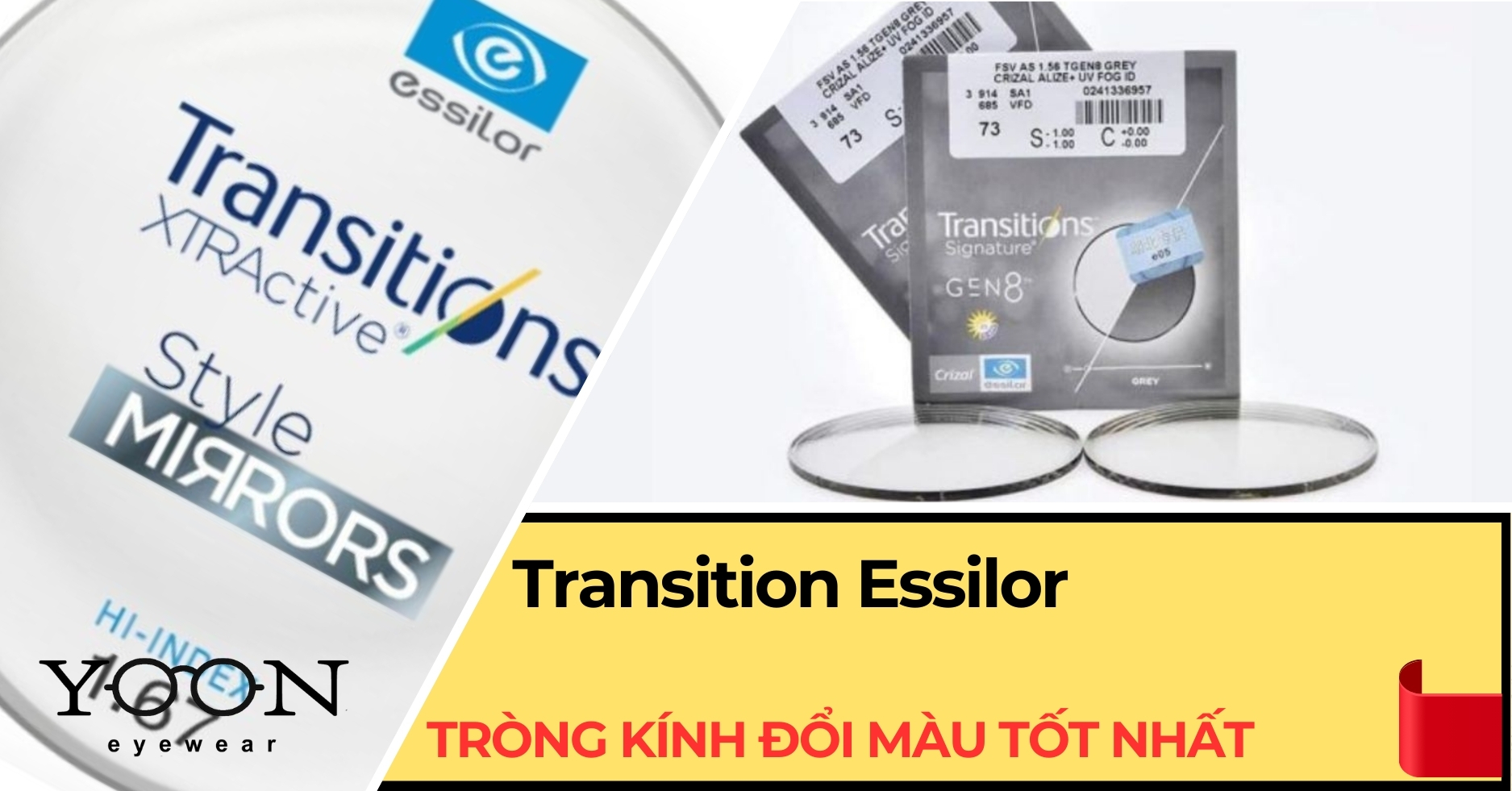 Thương Hiệu Tròng Kính Đổi Màu Tốt Nhất Thế Giới - Transitions Essilor