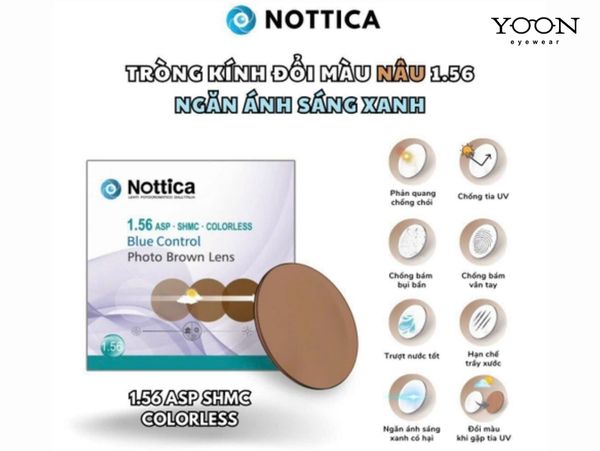 ĐẶC ĐIỂM NỔI BẬT TRÒNG KÍNH NOTTICA N5 BLUE CONTROL SPIN PHOTO 1.56 BROWN