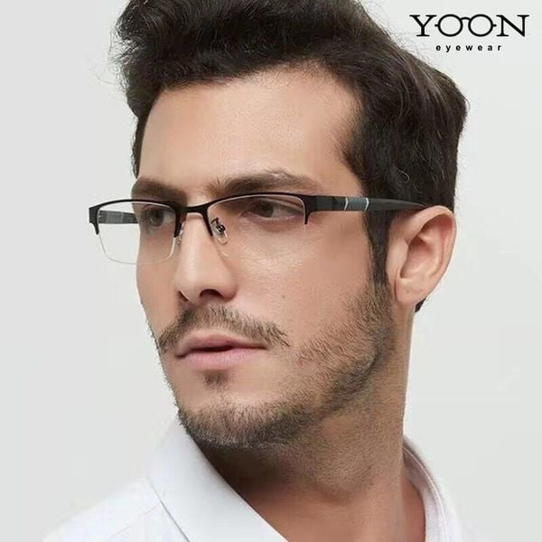 Gọng kính nửa viền nam