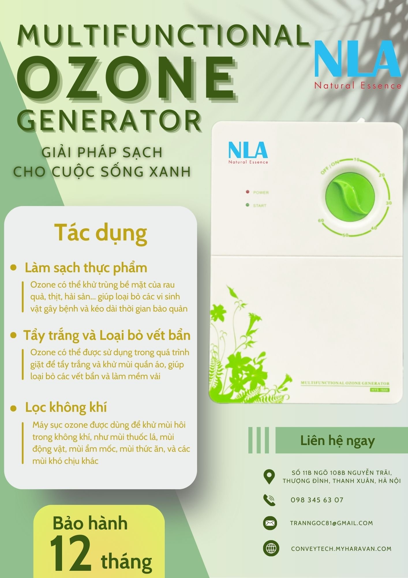 Máy Khử Khuẩn Ozone CTC 1: Giải Pháp Tối Ưu Cho Sức Khỏe Và Môi Trường Sạch !