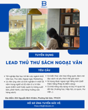 TUYỂN DỤNG TRƯỞNG NHÓM THỦ THƯ NHÀ SÁCH NGOẠI VĂN INBOOK (HỒ CHÍ MINH)