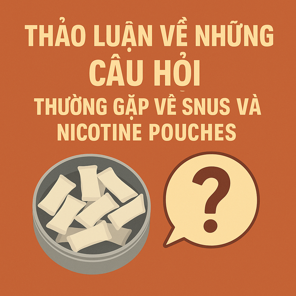 Thảo luận về những câu hỏi thường gặp về snus và nicotine pouches