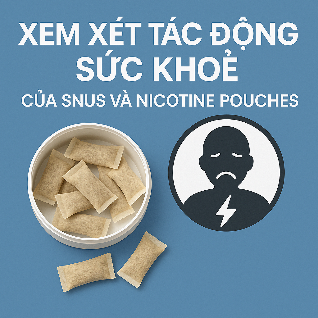 Xem xét tác động sức khỏe của snus và nicotine pouches