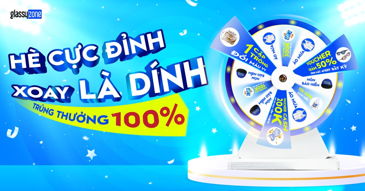 🎁 [CTKM] VÒNG QUAY MAY MẮN – 100% TRÚNG QUÀ