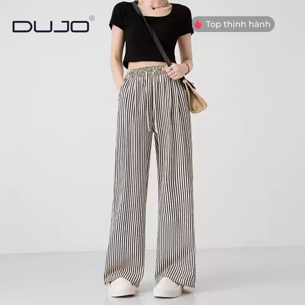 Quần Suông Nữ Kẻ Sọc – Bí Quyết Hack Dáng Cực Đỉnh Mùa Hè 2025