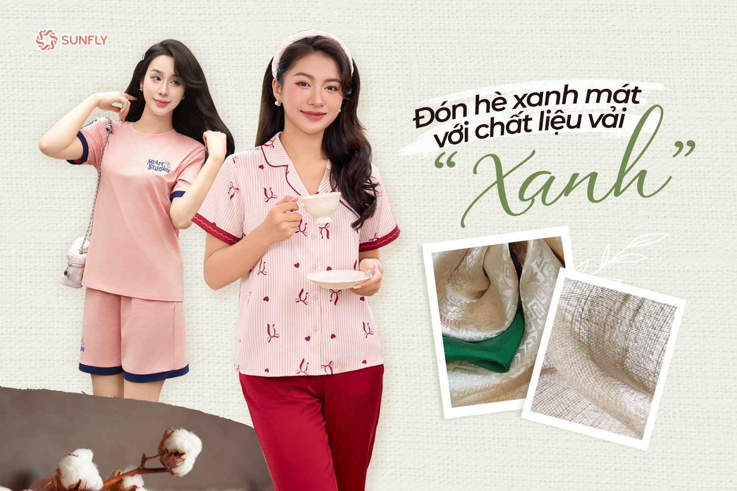 Đón Hè Xanh Mát Với Chất Liệu Vải