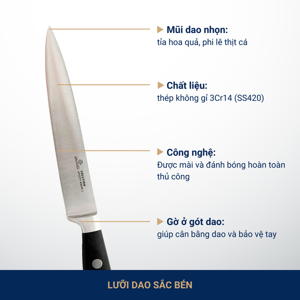 Dao cắt hoa quả 5 inch Benchusch