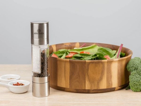 Dụng Cụ Xay Tiêu 2 Trong 1 Benchusch đựng và xay 2 loại gia vị