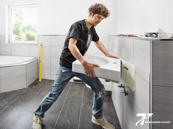 Hướng dẫn lắp đặt chậu rửa lavabo nhanh chóng, đúng kỹ thuật
