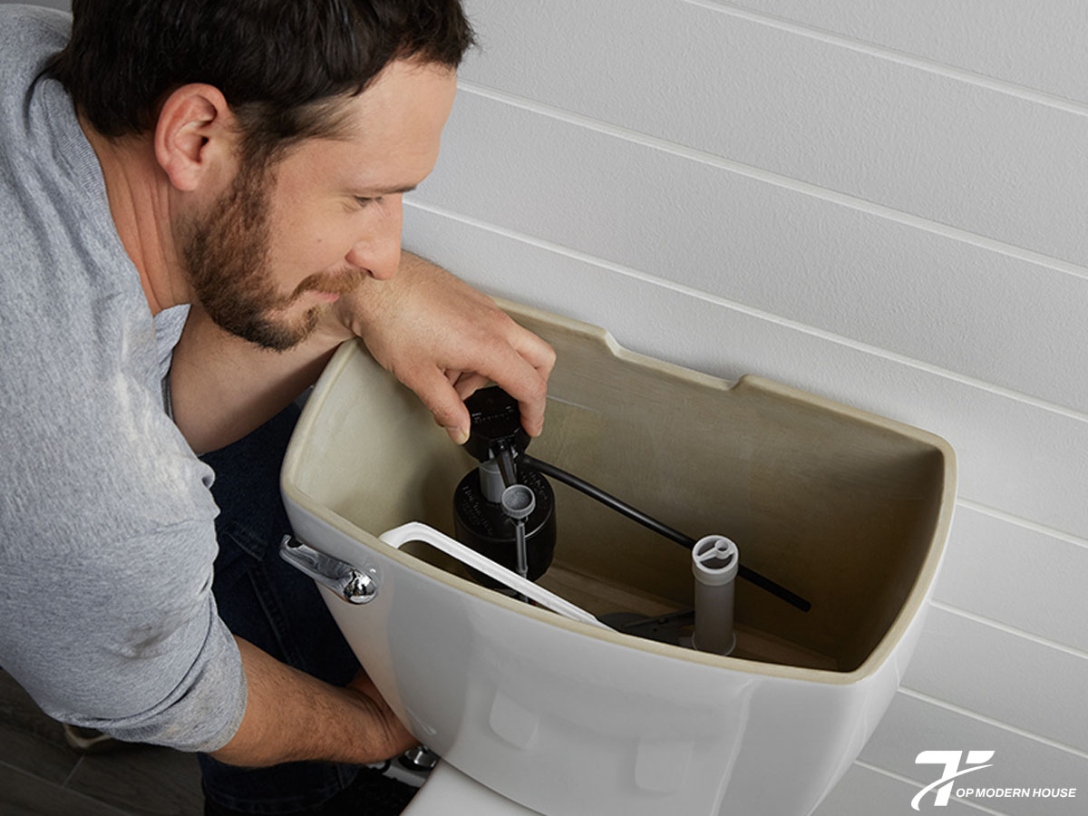 Mất nước tổng nên không có nước vào bồn cầu