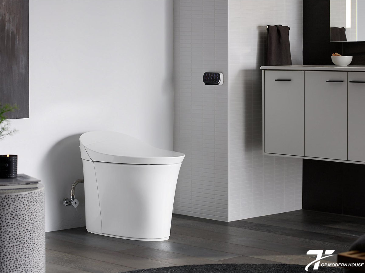 Bồn cầu KOHLER có thiết kế tinh tế, xả êm mạnh, tiết kiệm nước và độ bền cao.