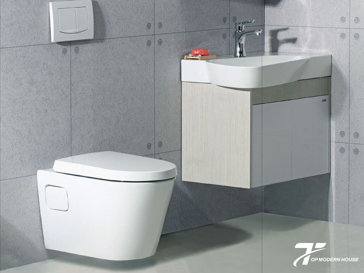 Bàn cầu treo tường Caesar CPT1503