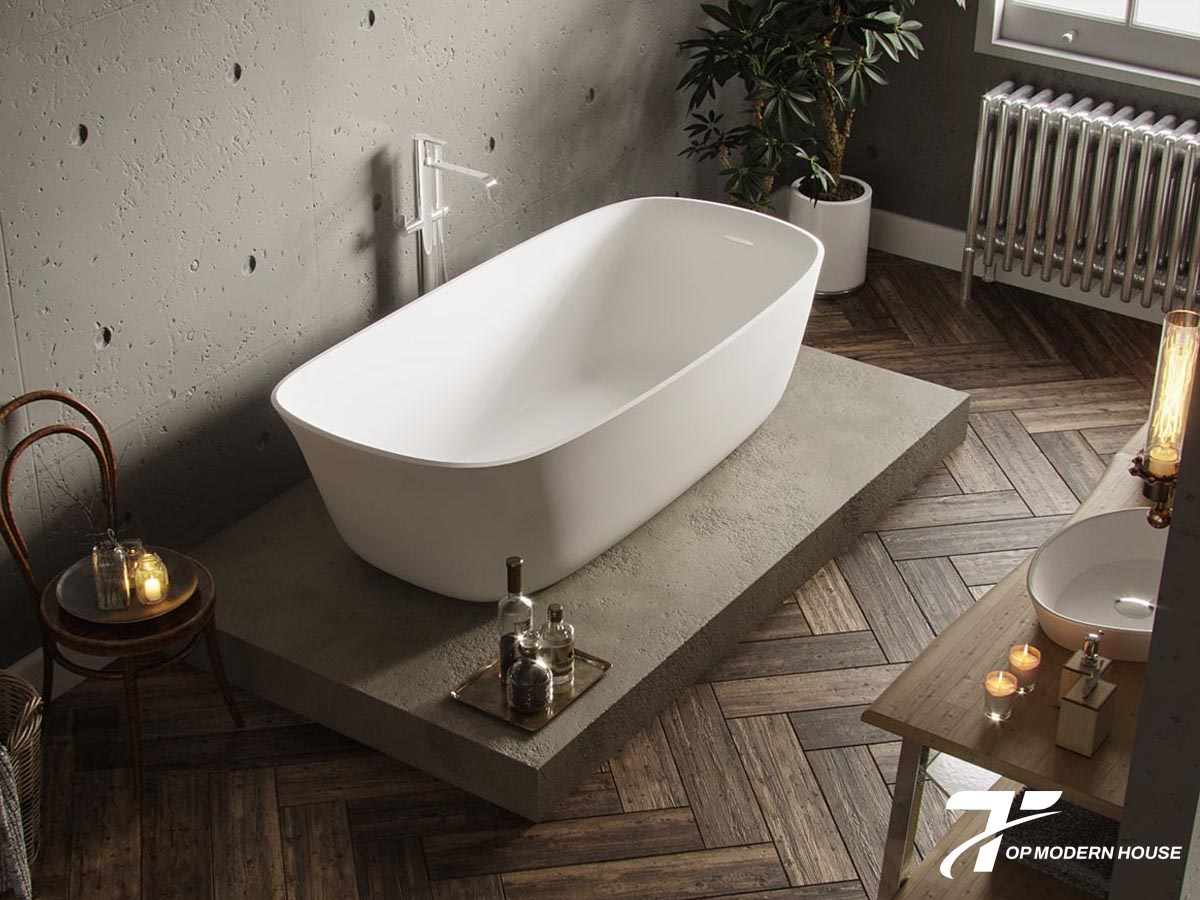 Bồn tắm thông thường không có hệ thống massage, chỉ dùng để ngâm và thư giãn cơ thể cơ bản.