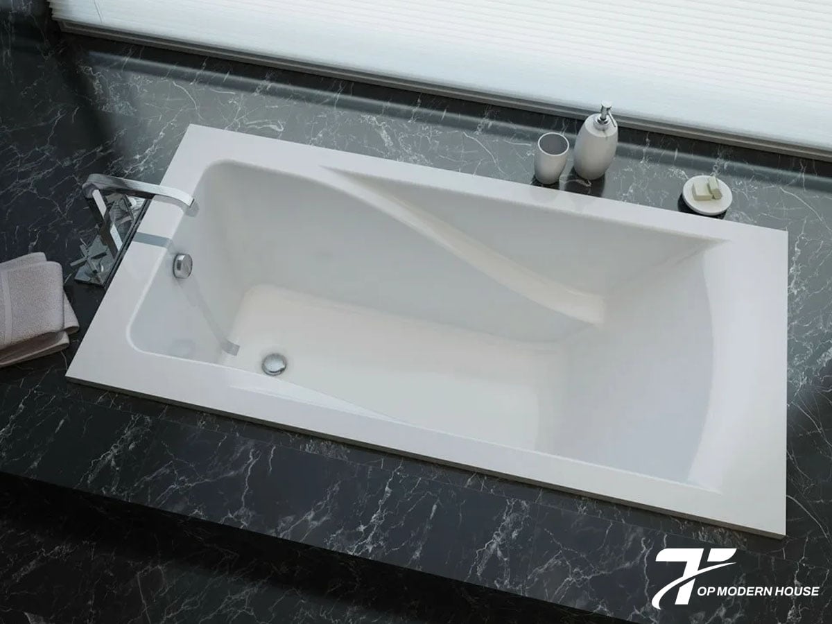 Bồn tắm xây cỡ vừa