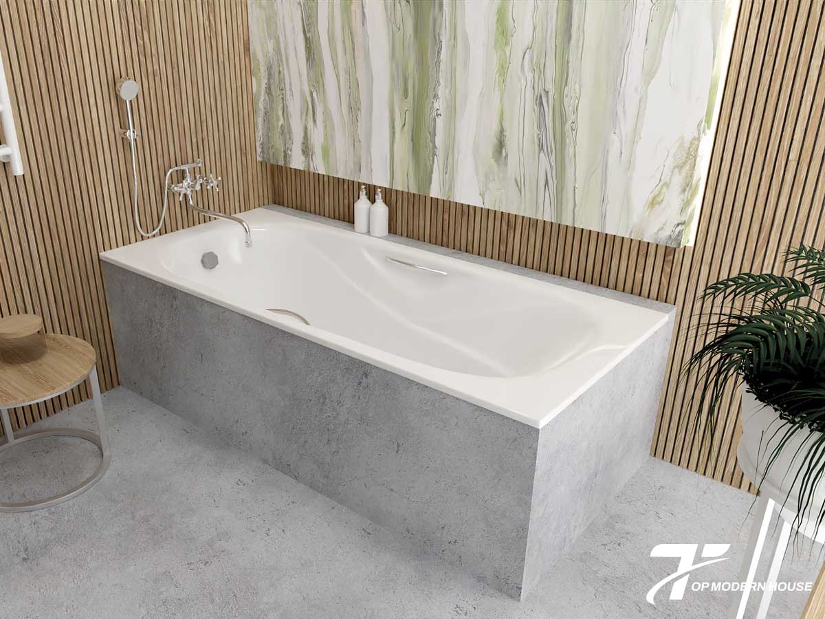 Bồn tắm xây là loại bồn được xây cố định bằng gạch và ốp hoàn thiện, thường lắp đặt âm sàn hoặc sát tường.