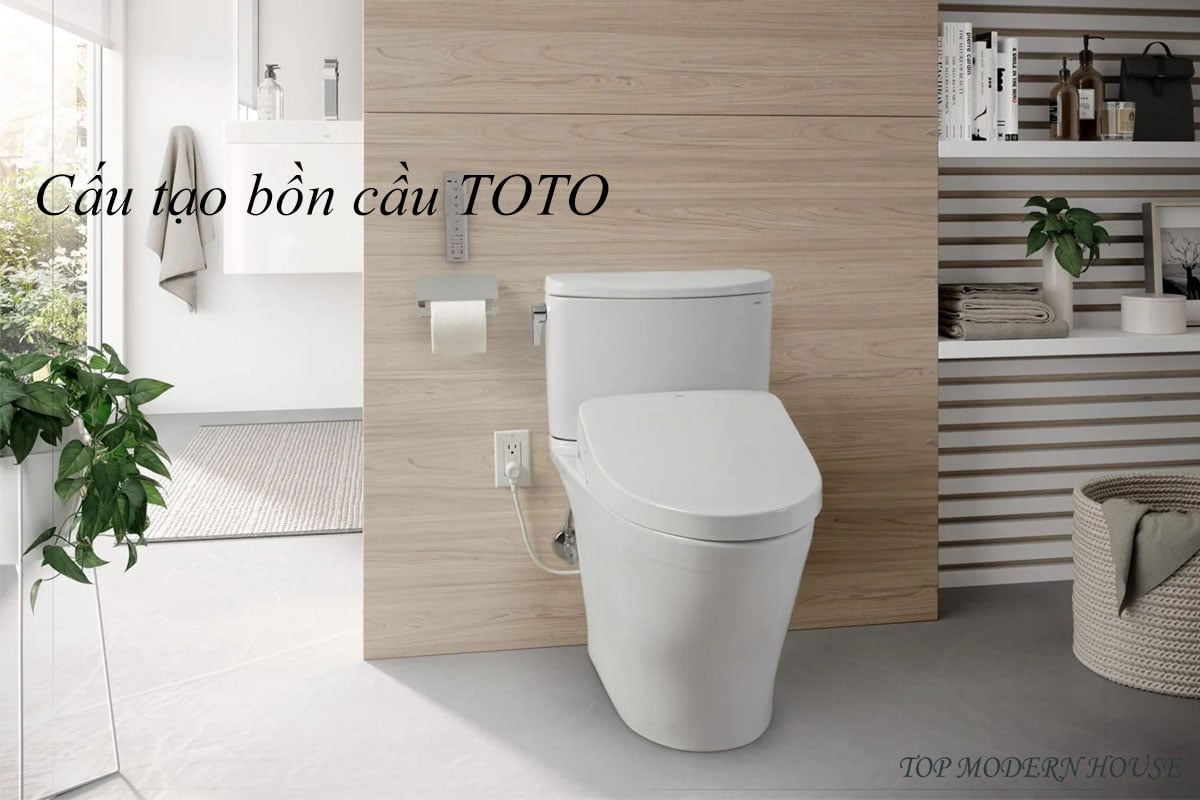 Tìm hiểu cấu tạo bồn cầu TOTO 1 khối và 2 khối