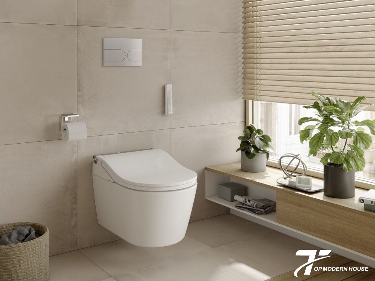 Bồn cầu két nước âm tường TOTO có cấu tạo vô cùng tinh gọn