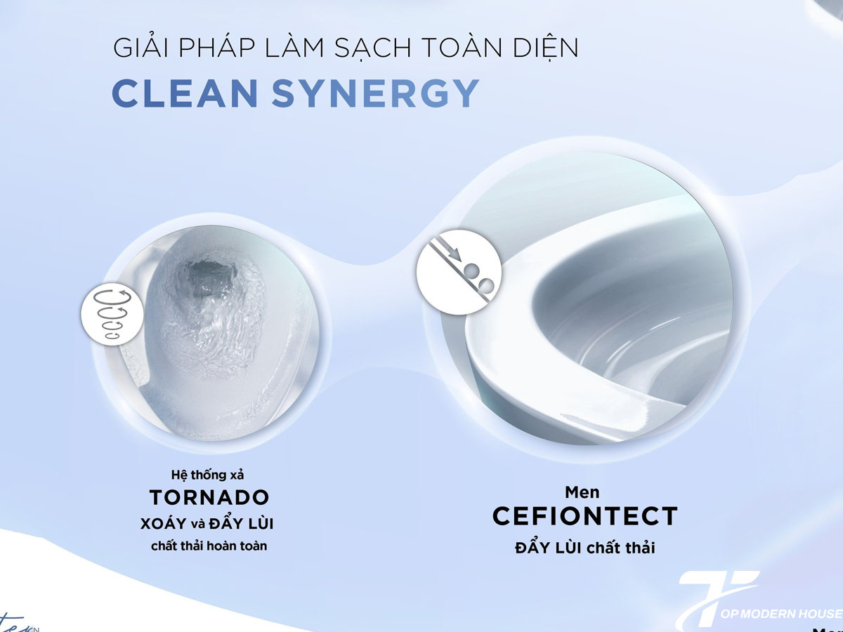 Bồn cầu có công nghệ xả thông minh giúp sạch nhanh, giảm tiêu thụ nước hiệu quả được coi là bồn cầu chất lượng