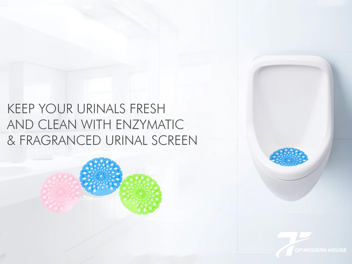 Đặt miếng lót khử mùi dưới bồn tiểu giúp ngăn mùi hôi hiệu quả và giữ không gian luôn thơm mát.