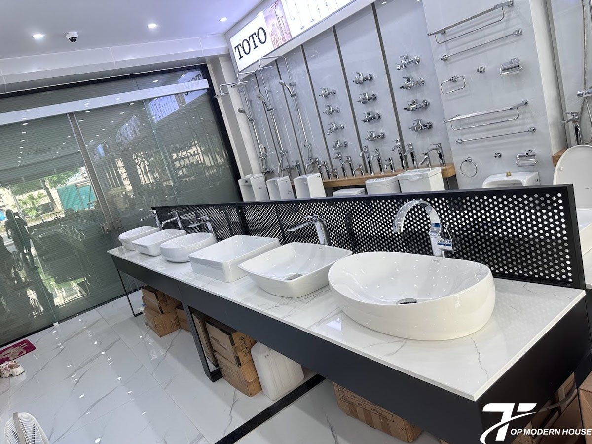 TOP MODERN HOUSE phân phối chính hãng lavabo chậu rửa mặt TOTO giá tốt
