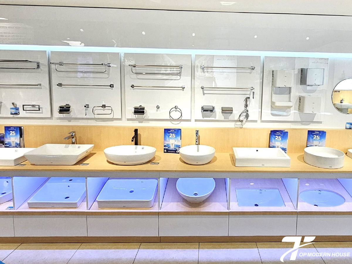 TOP MODERN HOUSE phân phối chính hãng lavabo chậu rửa mặt TOTO