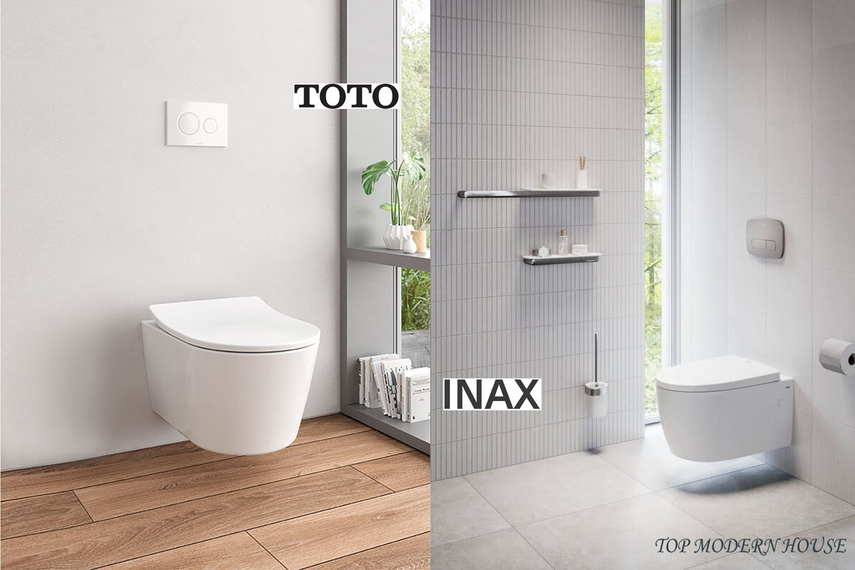 Những điểm khác biệt giữa 2 loại bệt vệ sinh INAX và TOTO