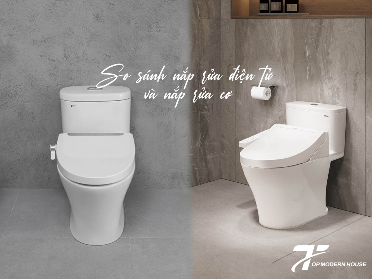 Tùy theo nhu cầu và ngân sách, người dùng có thể chọn nắp rửa điện tử để tối ưu tiện nghi hoặc nắp cơ học để tiết kiệm chi phí mà vẫn đảm bảo vệ sinh.