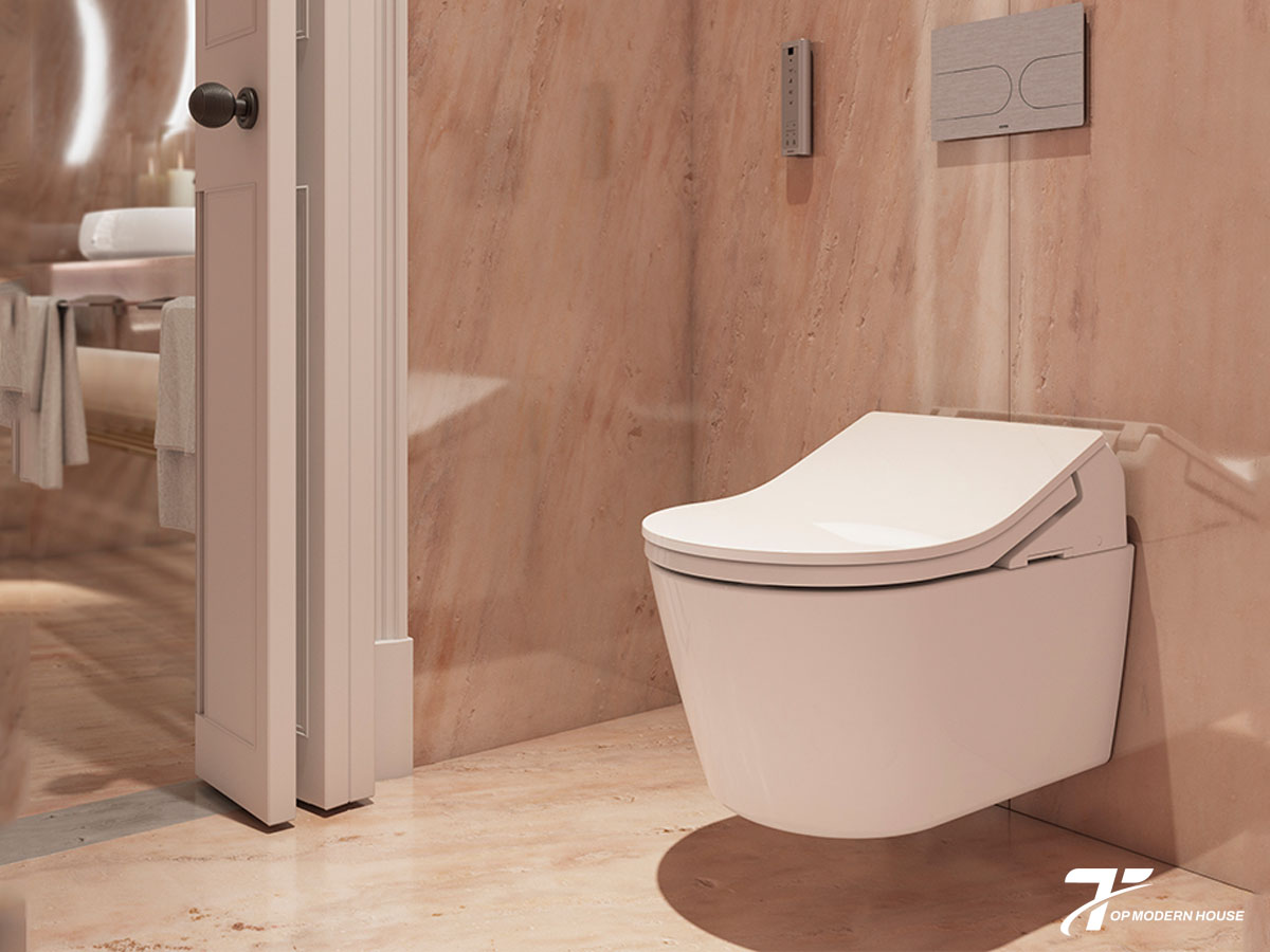 Bàn cầu treo tường kết hợp nắp rửa điện tử WASHLET dòng CW542HME5UNW1/TCF802C2Z