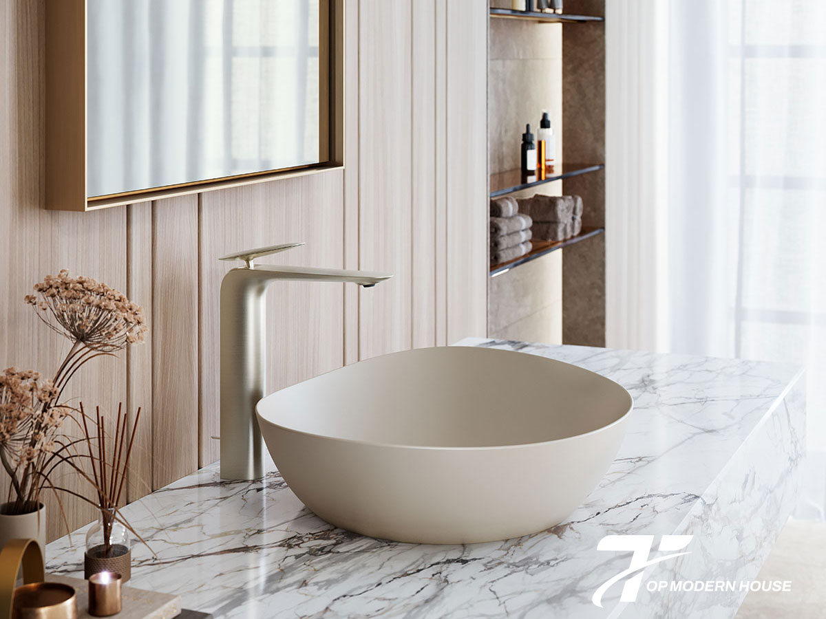 Lavabo đặt bàn TOTO dùng để rửa mặt trong phòng tắm