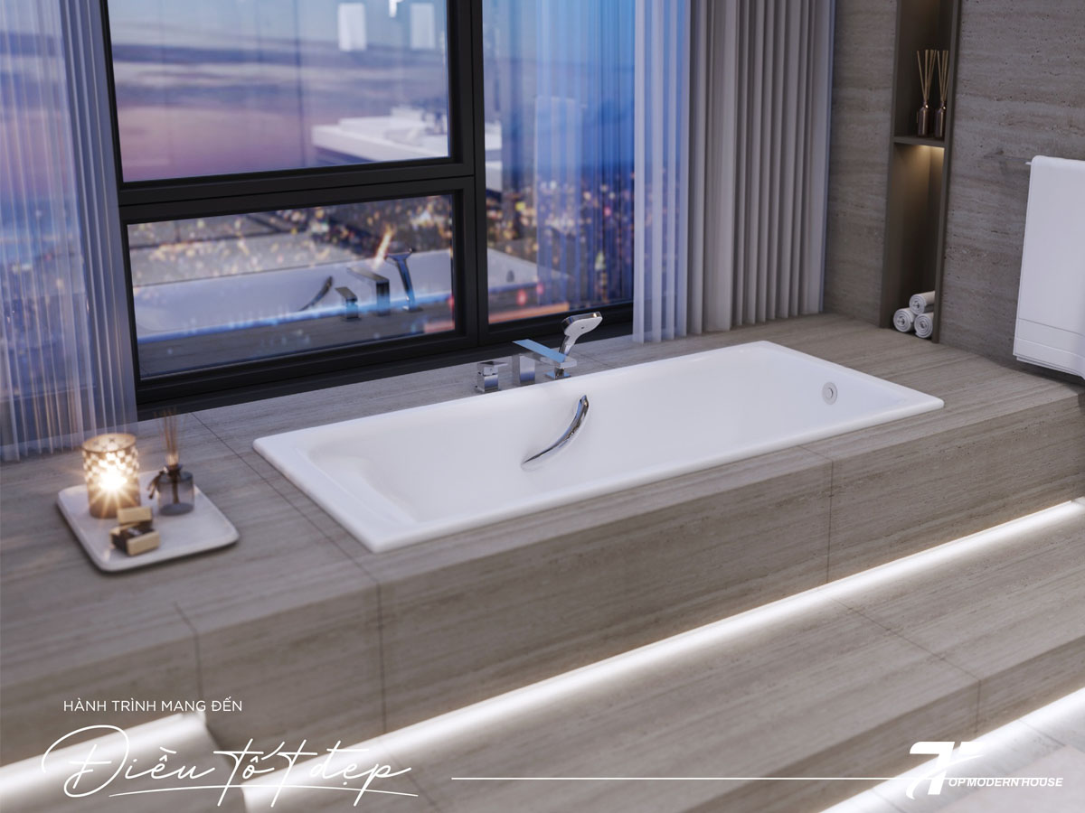 Chọn kích thước bồn tắm TOTO phù hợp dựa trên diện tích phòng tắm, nhu cầu sử dụng và chiều cao người dùng.