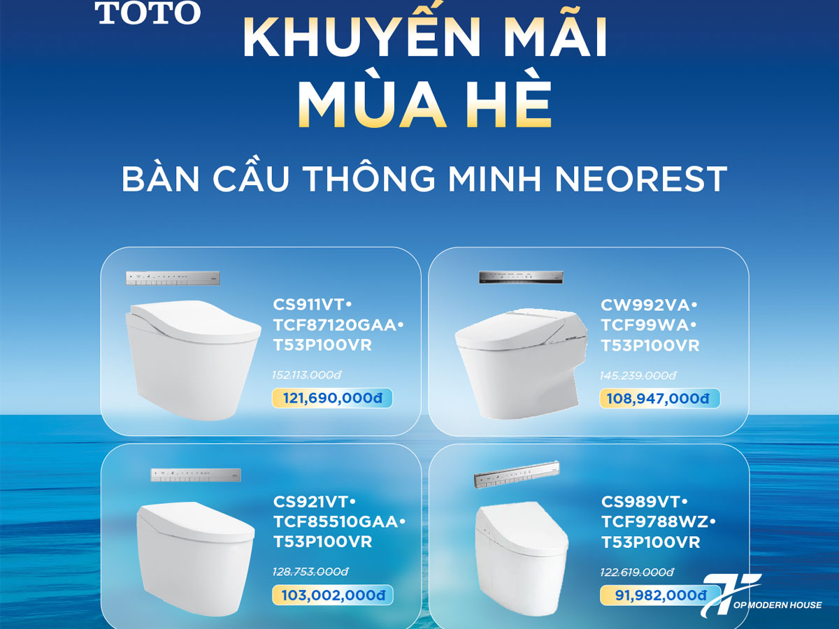 Bàn cầu thông minh NEOREST giảm đến 25%