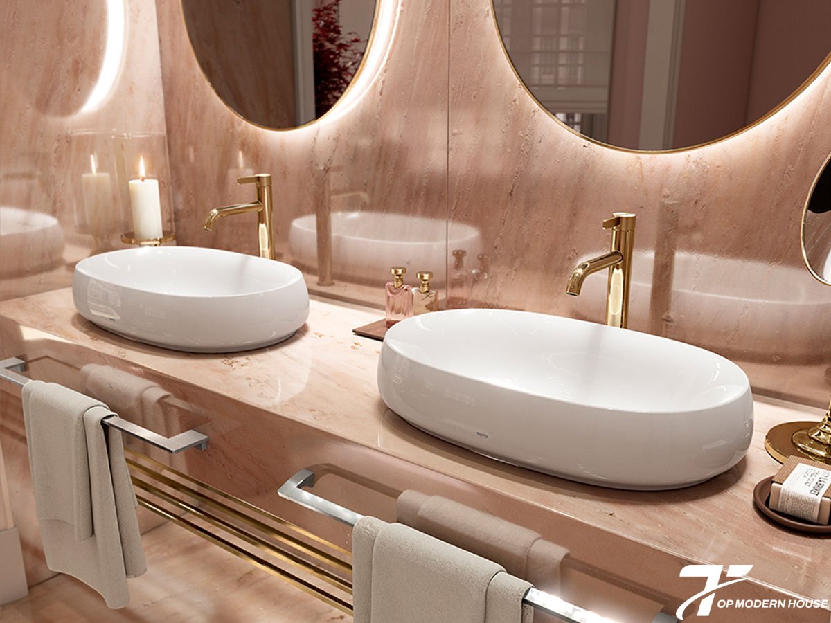 kích thước lavabo TOTO ảnh hưởng trực tiếp đến sự hài hòa không gian và trải nghiệm sử dụng hàng ngày.