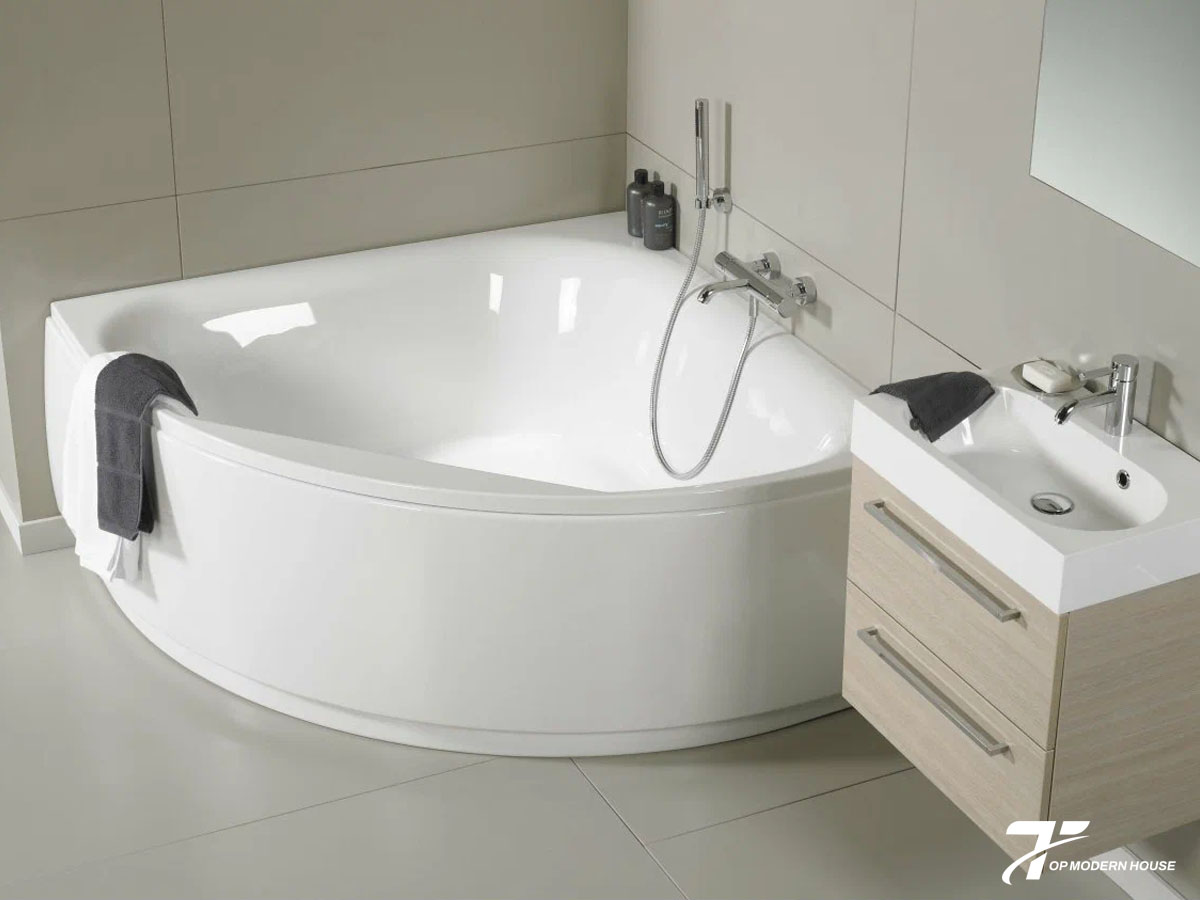 Đo chính xác diện tích góc lắp đặt và chọn bồn có kích thước phù hợp với không gian phòng tắm.