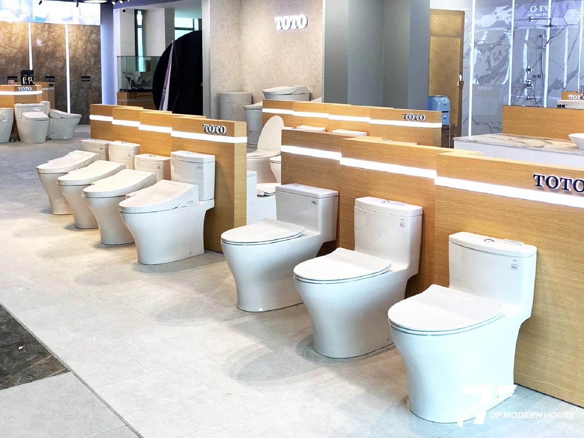 TOP MODERN HOUSE phân phối và lắp đặt bồn cầu 2 khối TOTO uy tín