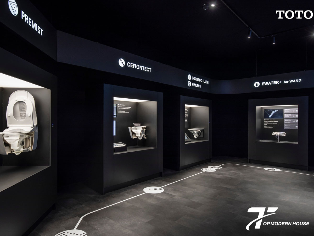 Showroom TOTO trưng bày sản phẩm, công nghệ mới nhất và cung cấp dịch vụ tư vấn, trải nghiệm trực tiếp cho khách hàng.