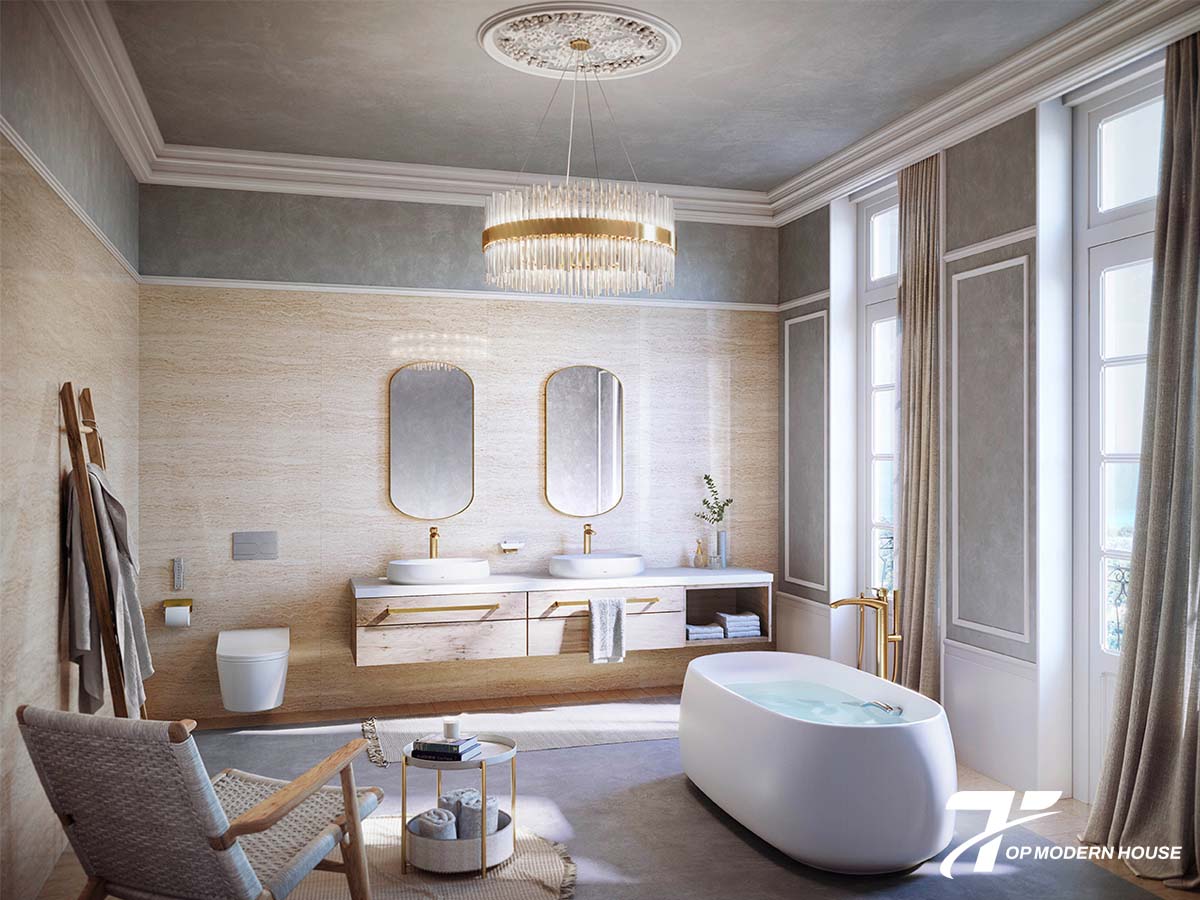 Nên chọn bồn tắm có kích thước và kiểu dáng phù hợp với diện tích, bố cục phòng tắm.