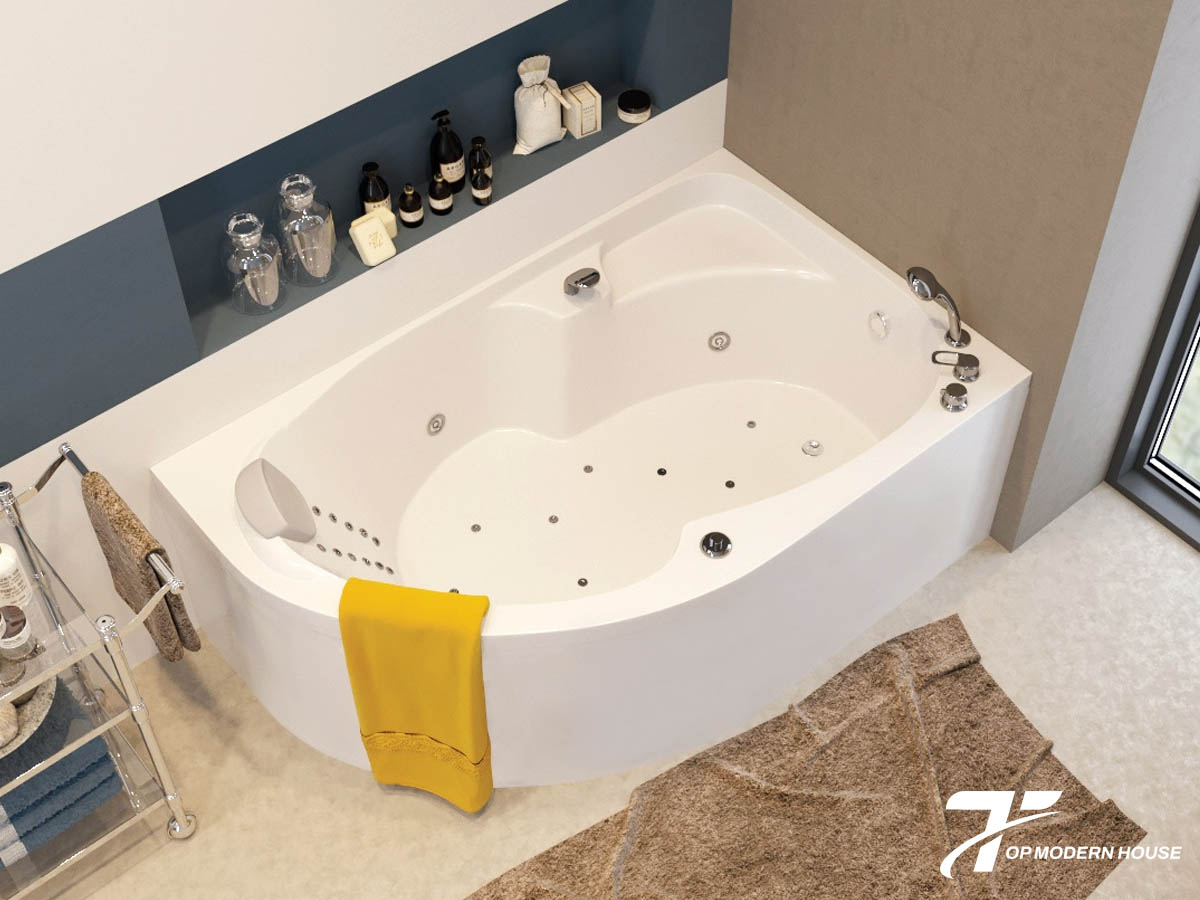 Bồn tắm tích hợp nhiều tính năng thông minh như sục khí, sưởi ấm, điều khiển cảm ứng mang lại trải nghiệm thư giãn tối ưu.