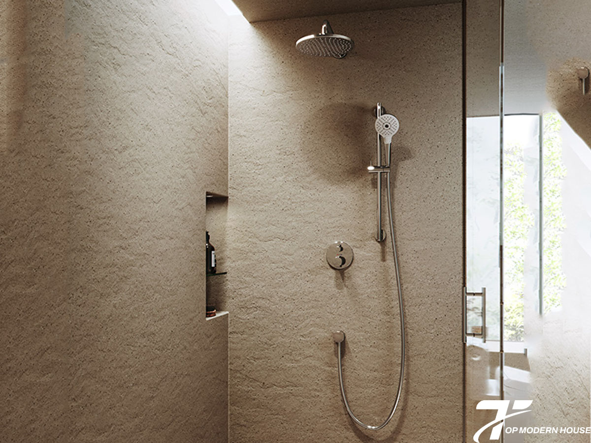 Thanh trượt sen tắm TOTO hoạt động bằng cách điều chỉnh chiều cao tay sen thông qua cơ cấu trượt linh hoạt, giúp người dùng dễ dàng thay đổi vị trí sen tắm.